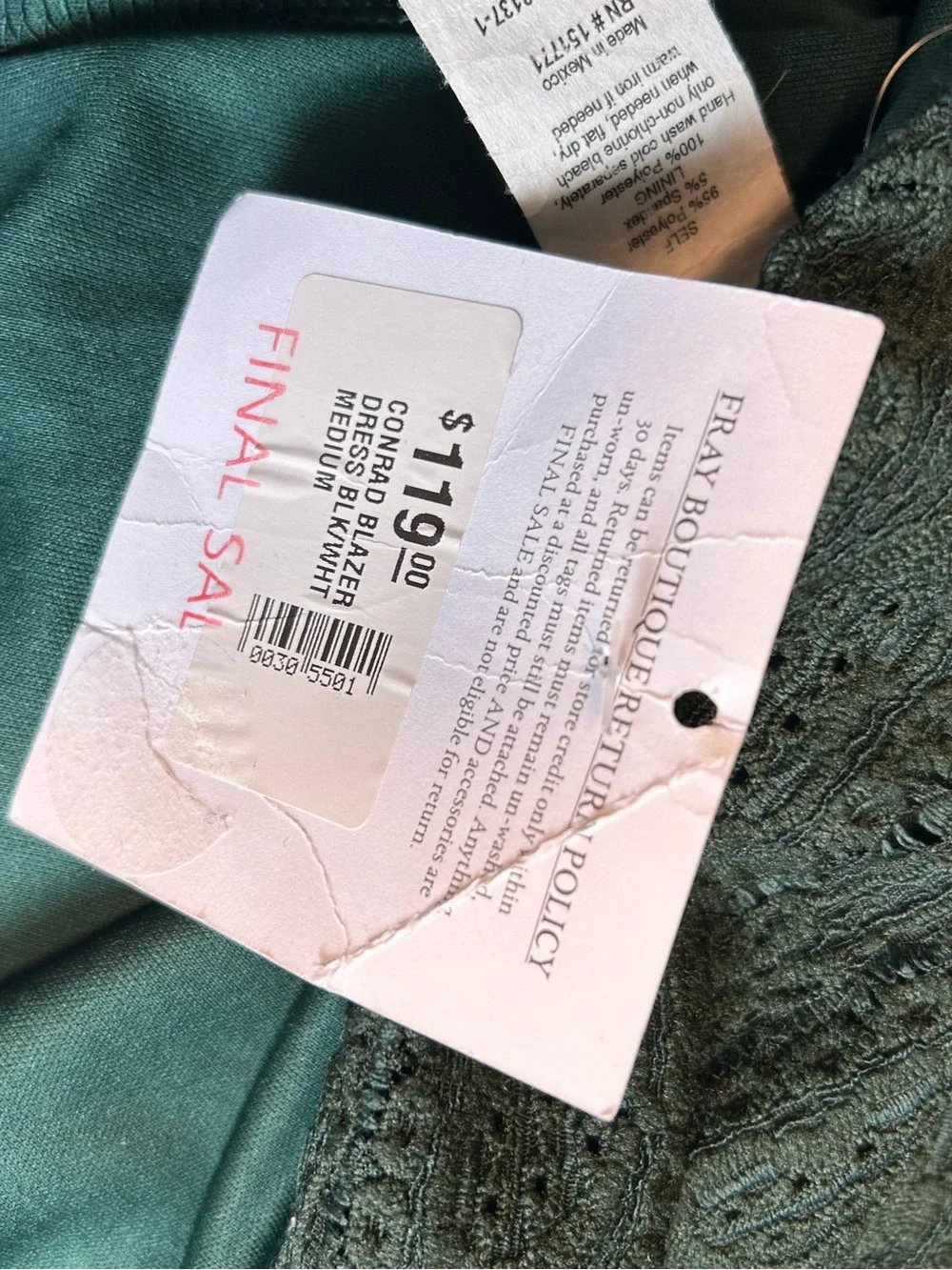 FRAY boutique NWT Womens size medium green long lace midi maxi skirt